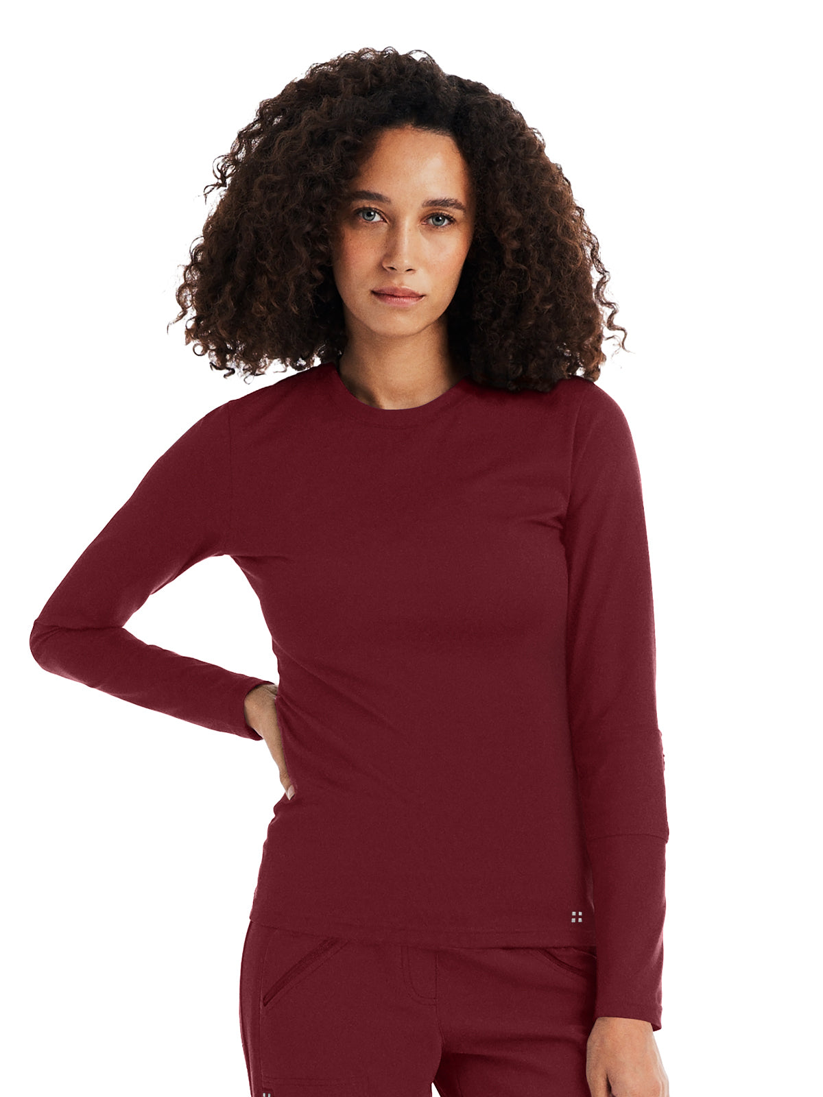 Women's Crewneck Underscrub Tee - WT130 - Wine