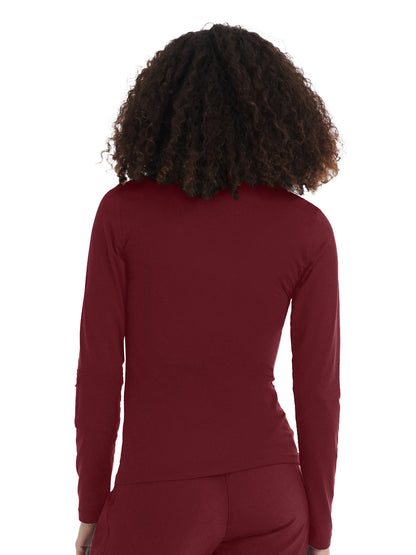 Women's Crewneck Underscrub Tee - WT130 - Wine