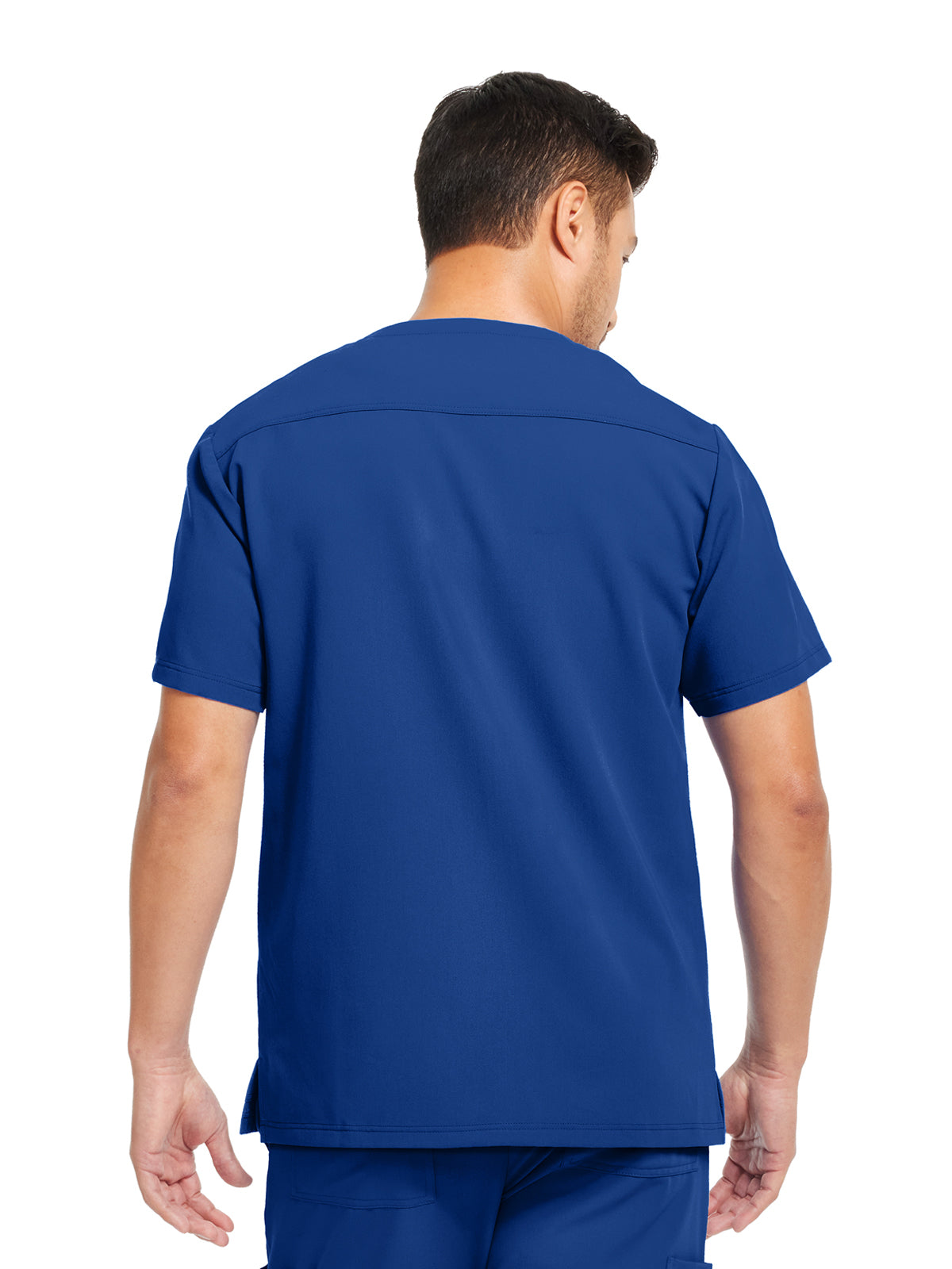 Men's 3-Pocket V-Neck Scrub Top - WT149 - Royal