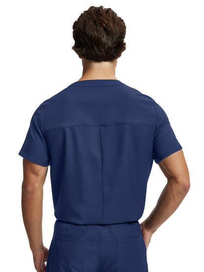 Men's Tuck-In V-Neckline Scrub Top - WT150 - Navy