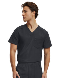 Men's Two-Pocket Tuck-In V-Neckline Top - WT150 - Pewter
