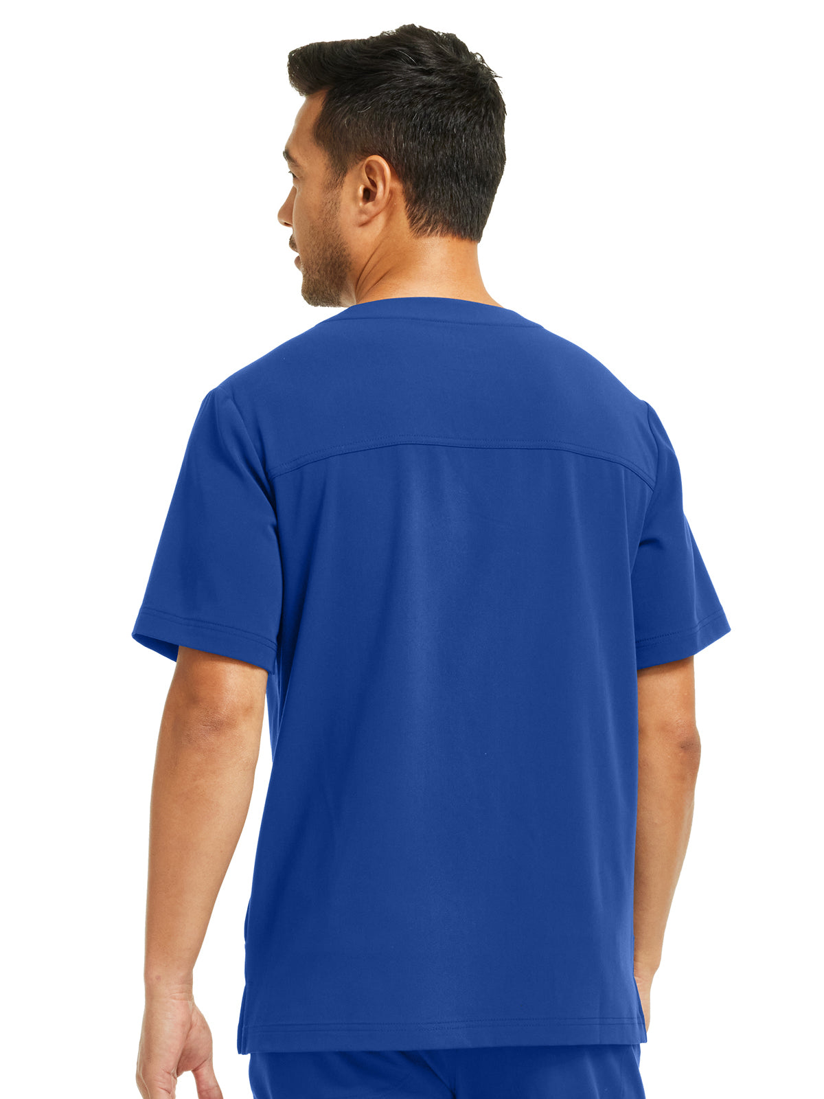 Men's 4-Pocket V-Neck Scrub Top - WT151 - Royal