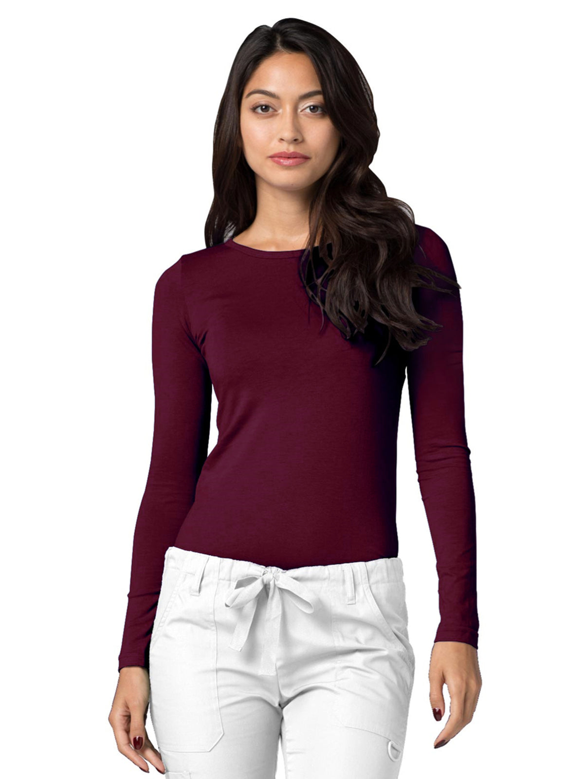 Women's Long Sleeve Tee - 2900 - Burgundy