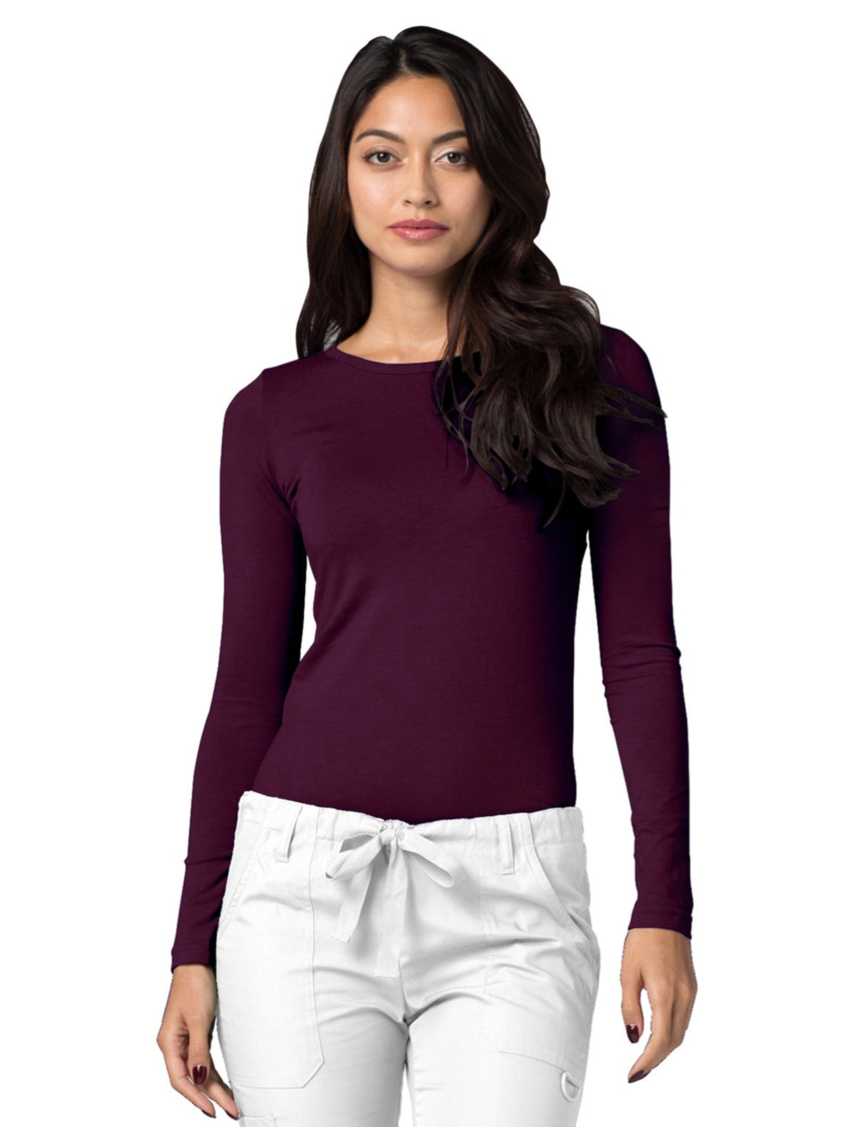 Women's Long Sleeve Tee - 2900 - Eggplant