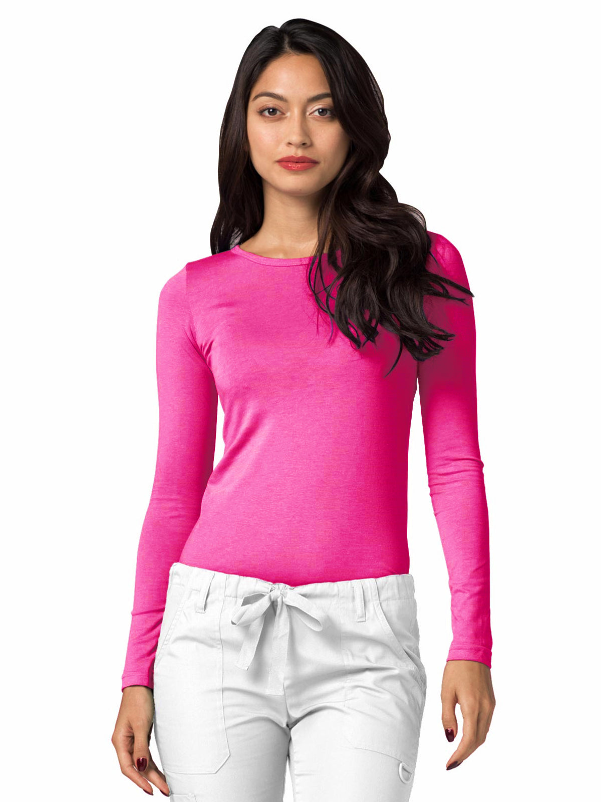 Women's Long Sleeve Tee - 2900 - Fuchsia