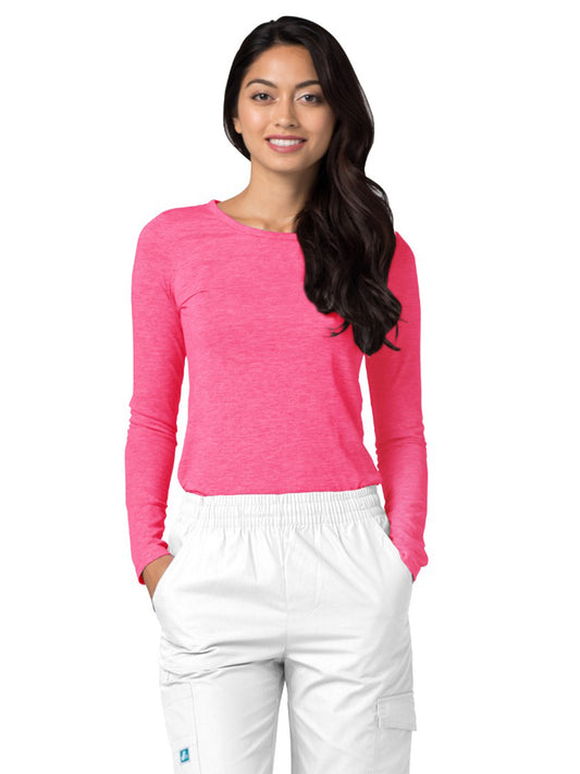 Women's Long Sleeve Tee - 2900 - Heather Fuchsia