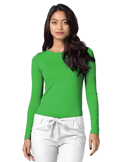 Women's Long Sleeve Tee - 2900 - Neon Lime Green