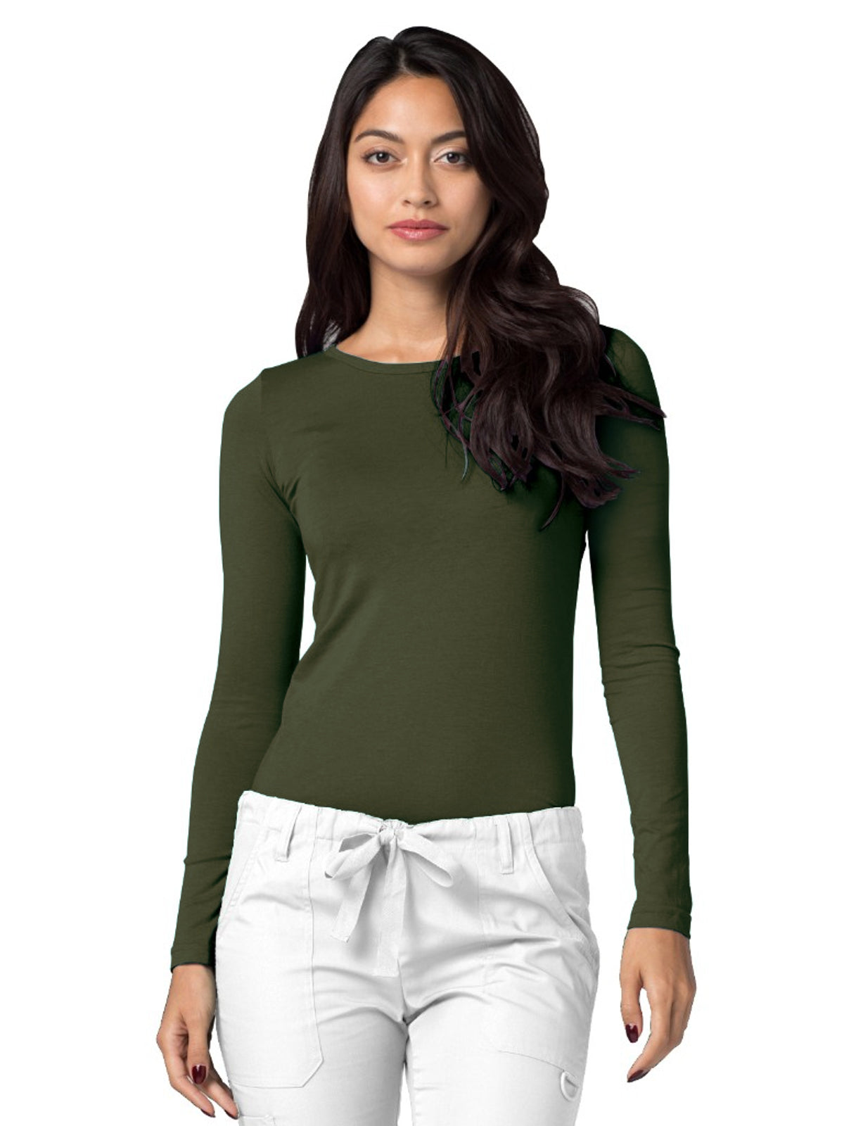 Women's Long Sleeve Tee - 2900 - Olive