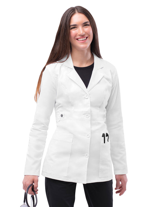 Women's Two-Pocket Tab-Waist 28" Lab Coat - 3300 - White