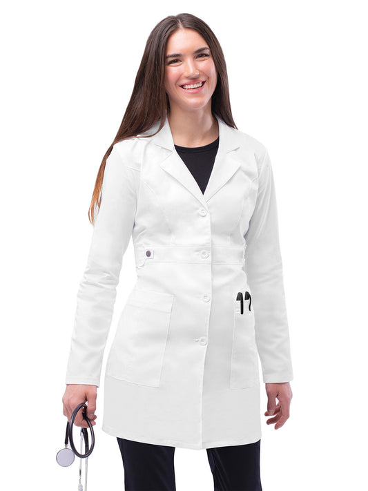 Women's Two-Pocket Tab-Waist 36" Lab Coat - 3304 - White