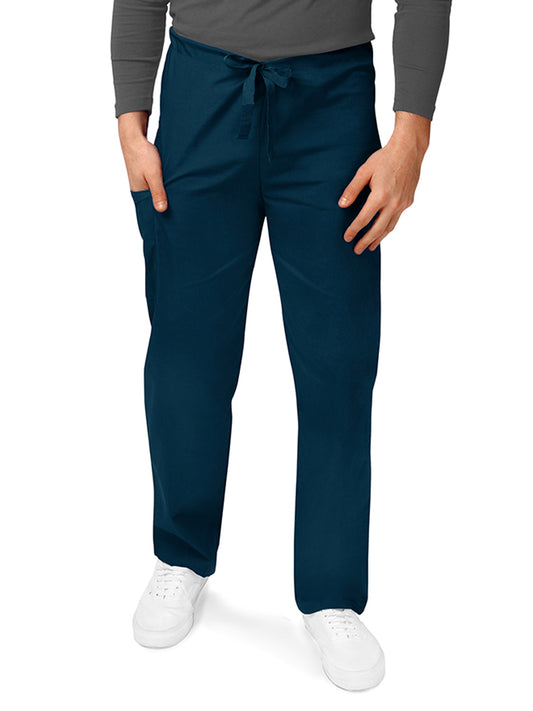 Unisex Natural-Rise Drawstring Tapered Leg Pant - 504 - Caribbean Blue