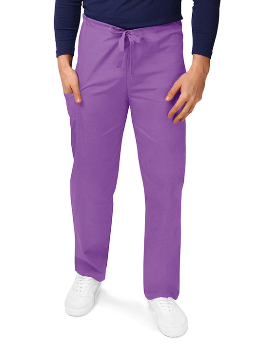 Unisex Natural-Rise Drawstring Tapered Leg Pant - 504 - Lavender