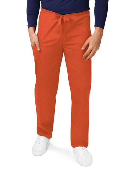 Unisex Natural-Rise Drawstring Tapered Leg Pant - 504 - Mandarin Orange