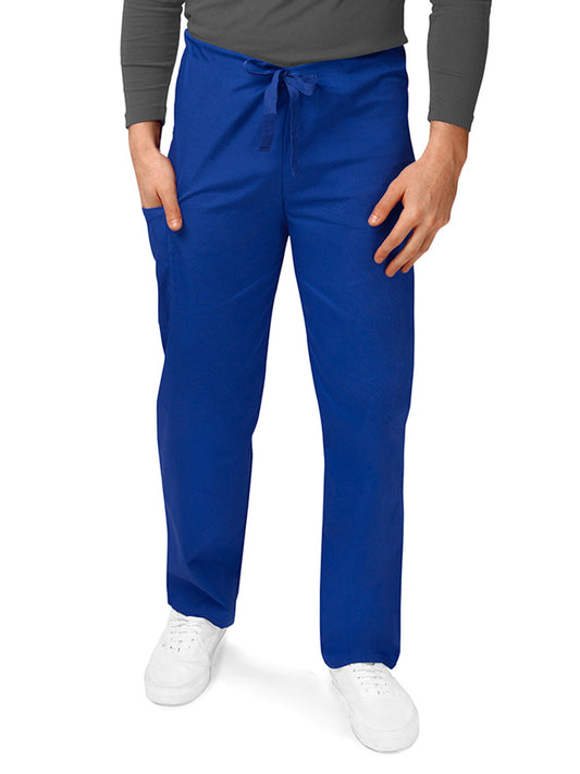 Unisex Natural-Rise Drawstring Tapered Leg Pant - 504 - Royal Blue