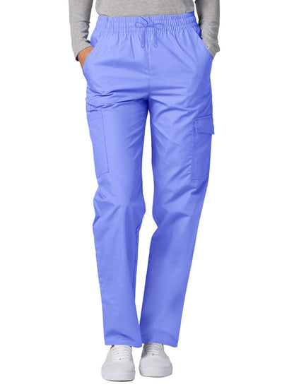 Women's Natural-Rise Multipocket Cargo Tapered Leg Pant - 506 - Ceil Blue