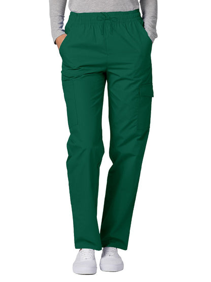 Women's Natural-Rise Multipocket Cargo Tapered Leg Pant - 506 - Hunter Green