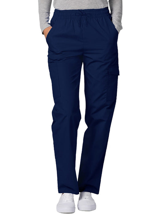 Women's Natural-Rise Multipocket Cargo Tapered Leg Pant - 506 - Navy