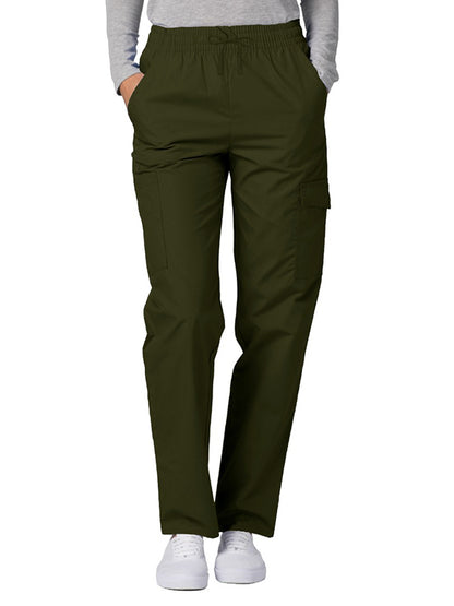 Women's Natural-Rise Multipocket Cargo Tapered Leg Pant - 506 - Olive