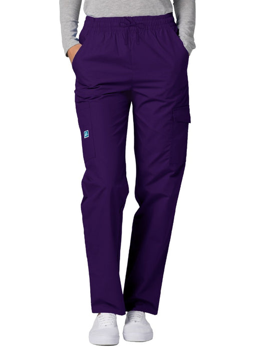 Women's Natural-Rise Multipocket Cargo Tapered Leg Pant - 506 - Purple