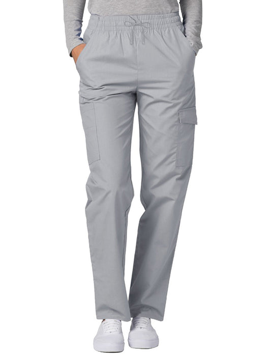 Women's Natural-Rise Multipocket Cargo Tapered Leg Pant - 506 - Silver Gray