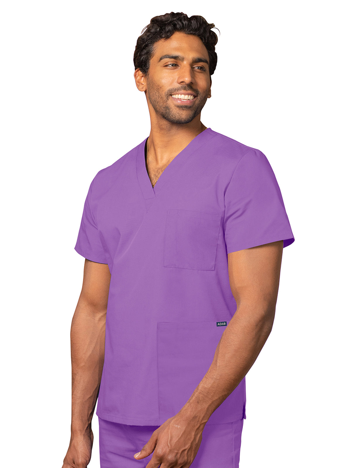 Unisex 3-Pocket V-Neck Top - 601 - Lavender