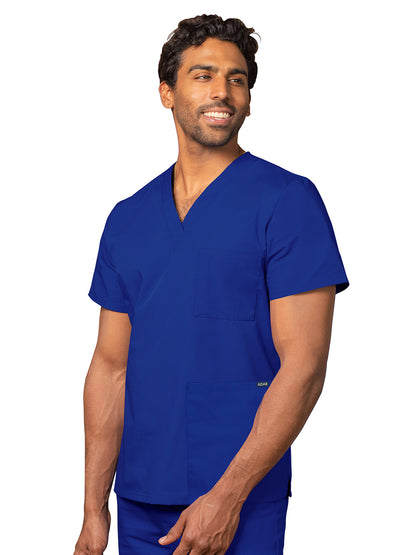 Unisex 3-Pocket V-Neck Top - 601 - Royal Blue