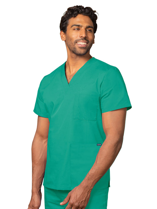 Unisex 3-Pocket V-Neck Top - 601 - Surgical Green