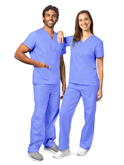 Unisex Drawstring Scrub Set - 701 - Ceil Blue