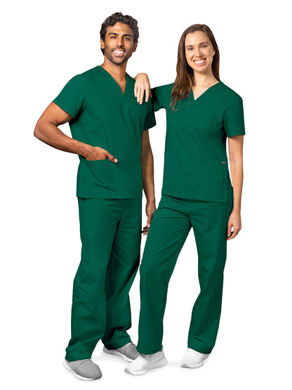 Unisex Drawstring Scrub Set - 701 - Hunter Green