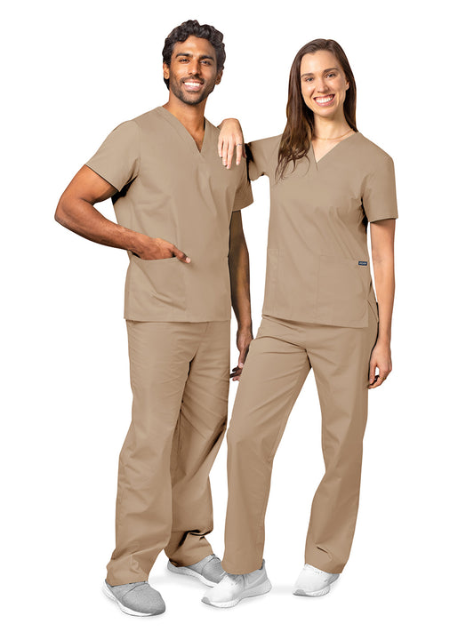 Unisex Drawstring Scrub Set - 701 - Khaki