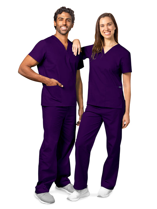 Unisex Drawstring Scrub Set - 701 - Purple