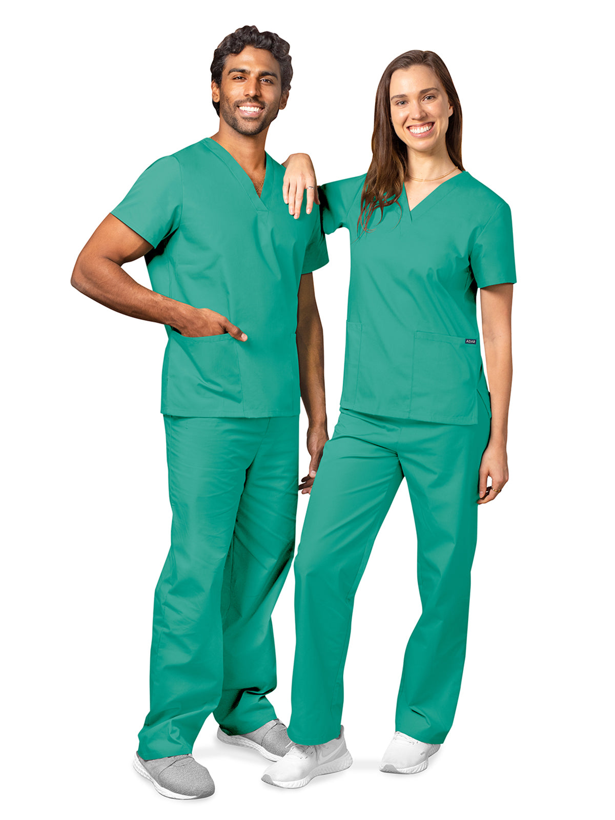 Unisex Drawstring Scrub Set - 701 - Surgical Green