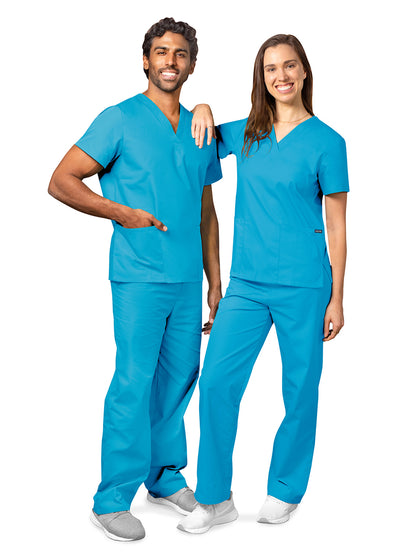 Unisex Drawstring Scrub Set - 701 - Turquoise