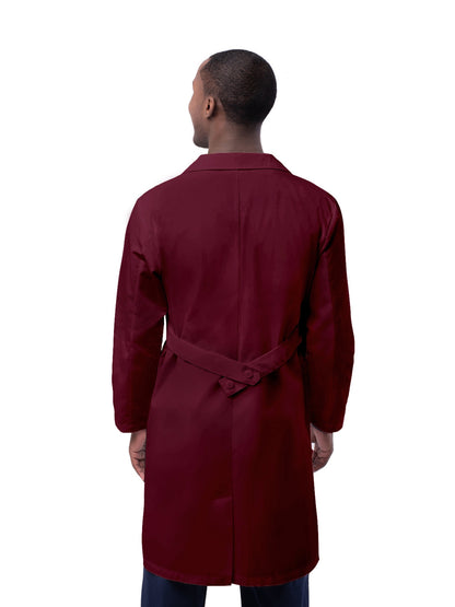 Unisex Five-Pocket 39" Lab Coat - 803 - Burgundy