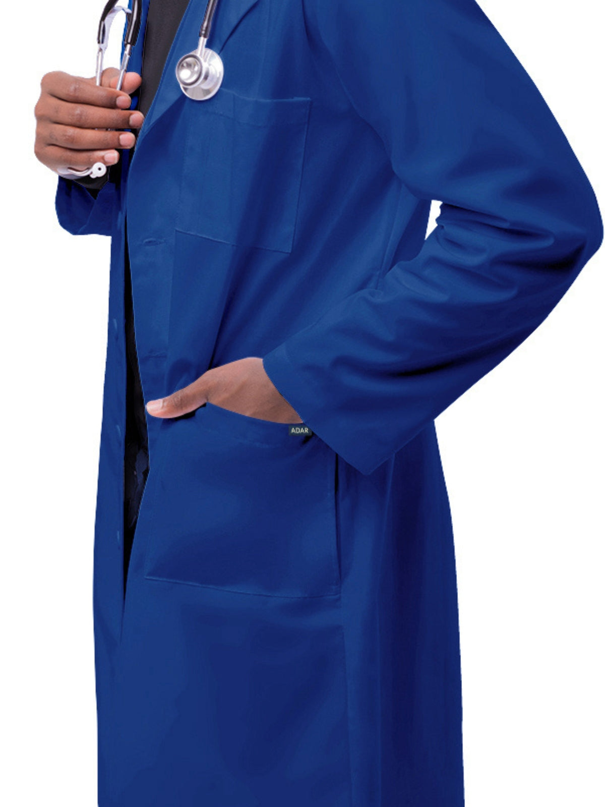 Unisex Five-Pocket 39" Lab Coat - 803 - Royal Blue