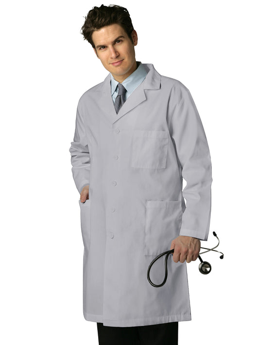 Unisex Five-Pocket 39" Lab Coat - 803 - Silver Gray