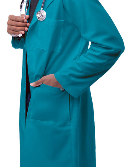 Unisex Five-Pocket 39" Lab Coat - 803 - Teal Blue