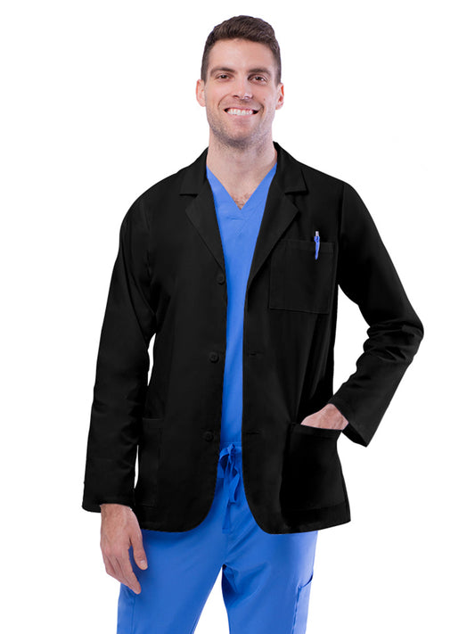 Unisex Three-Pocket 31" Consultation Lab Coat - 805 - Black