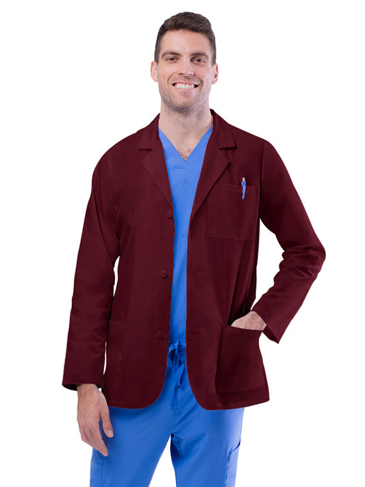 Unisex Three-Pocket 31" Consultation Lab Coat - 805 - Burgundy