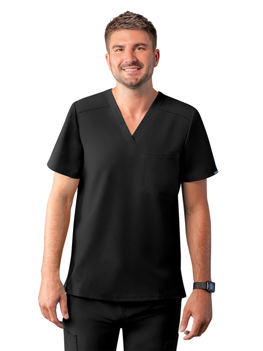 Men's V-Neck Top - A6006 - Black