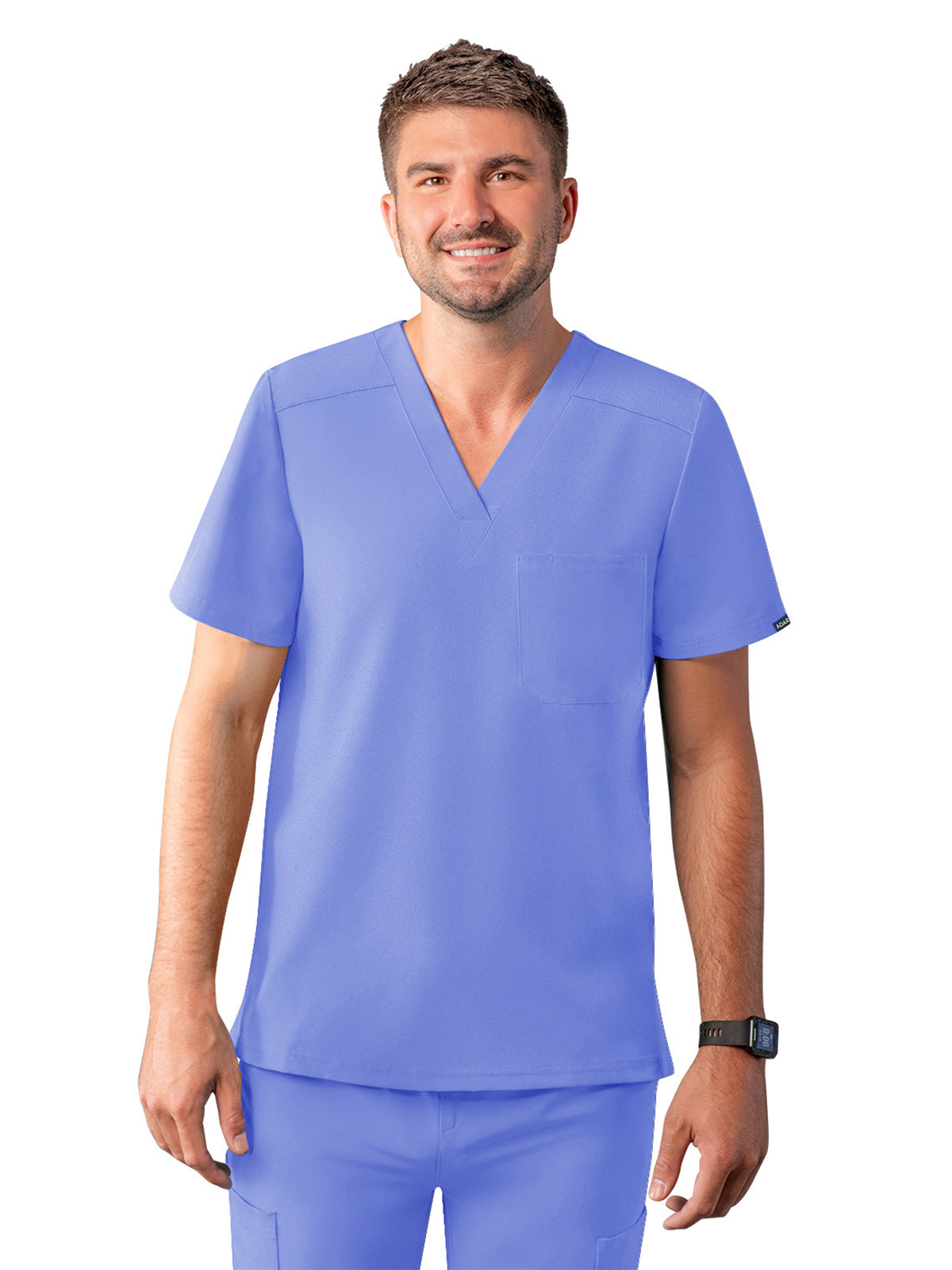 Men's V-Neck Top - A6006 - Ceil Blue