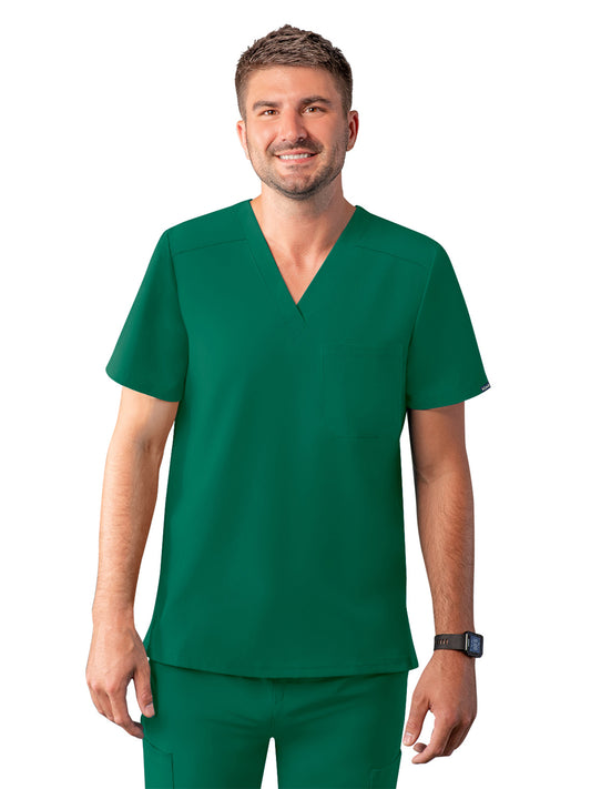 Men's V-Neck Top - A6006 - Hunter Green