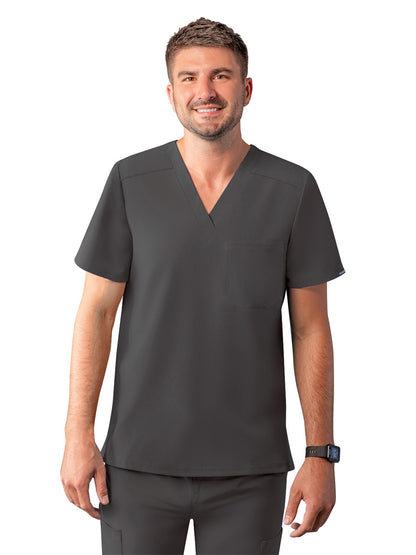 Men's V-Neck Top - A6006 - Pewter