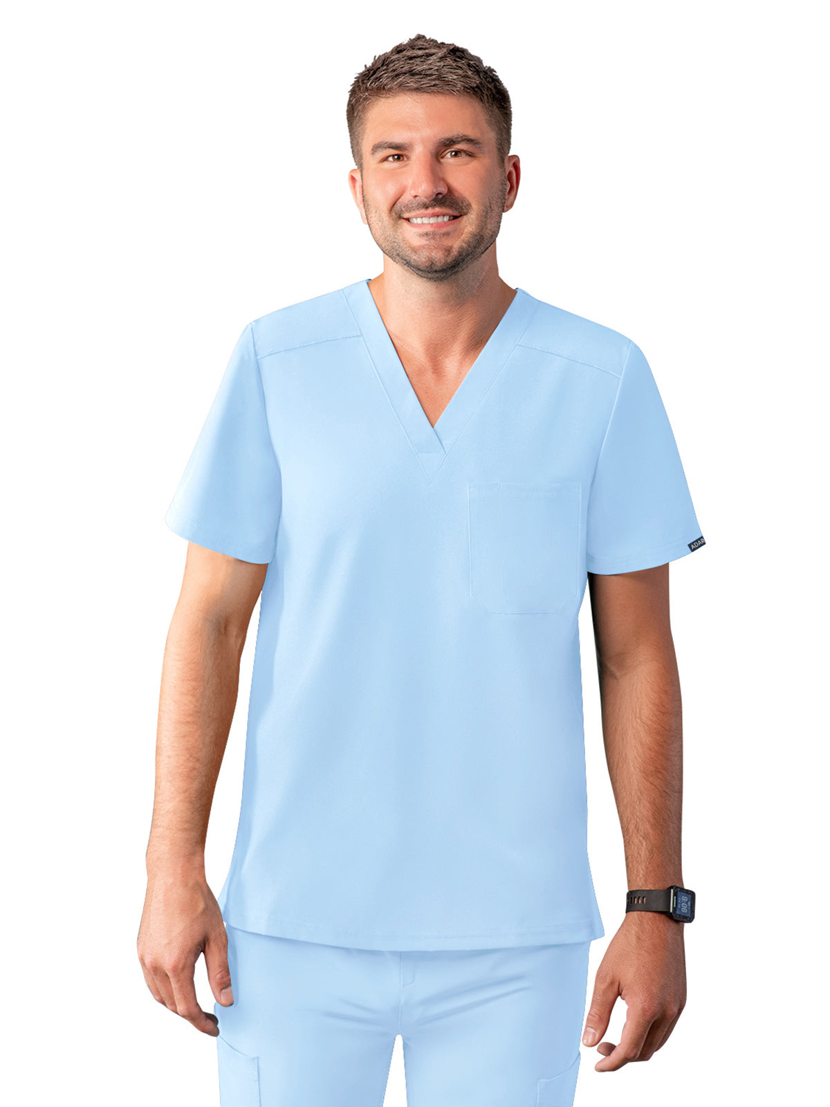 Men's V-Neck Top - A6006 - Sky Blue