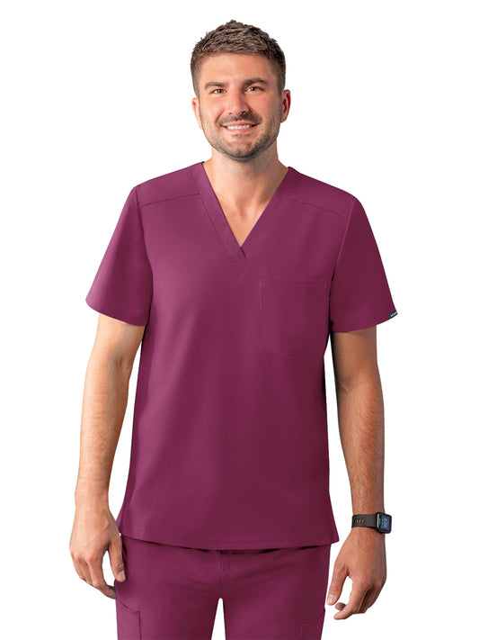 Men's V-Neck Top - A6006 - Wine