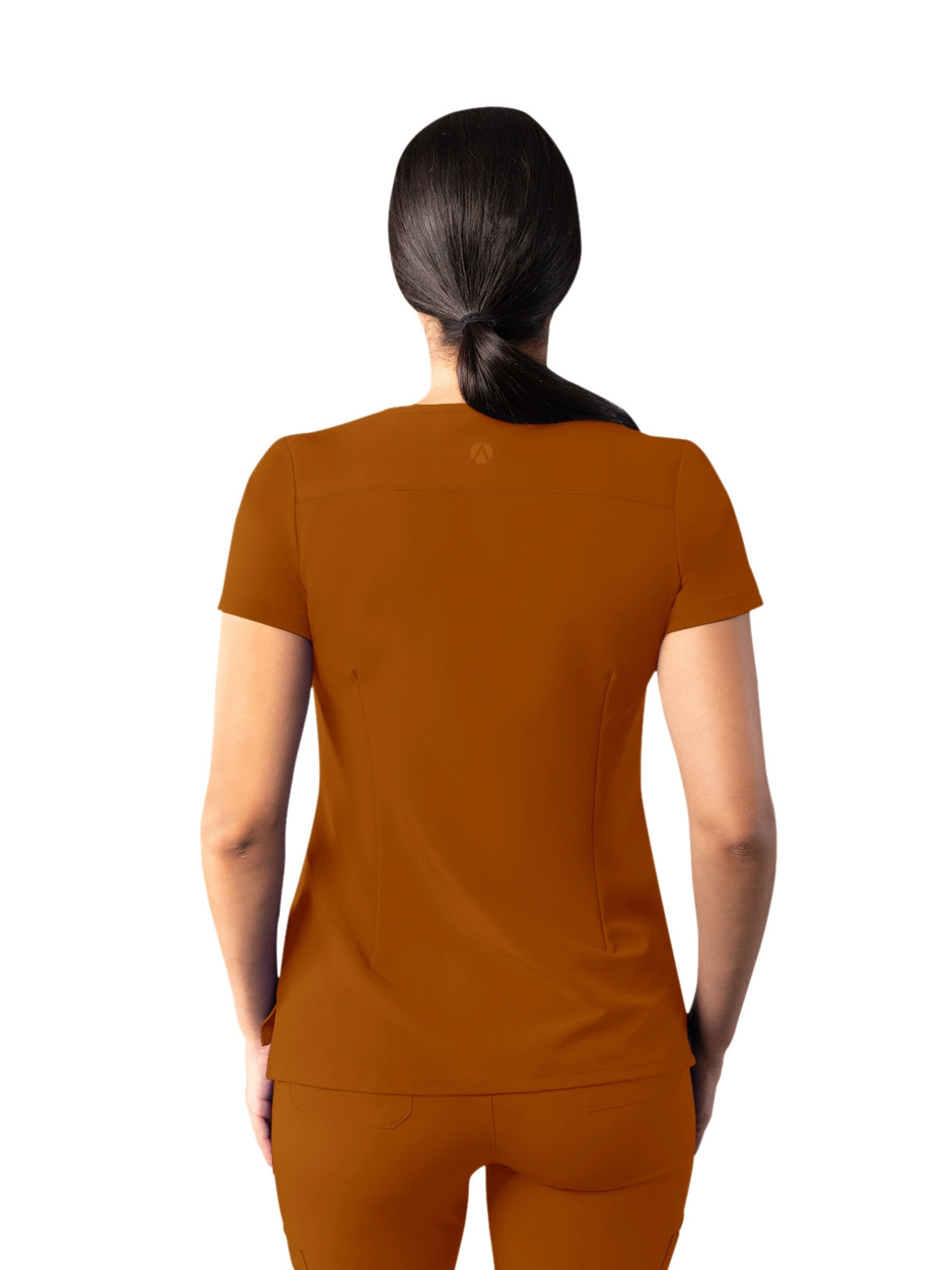 Women's Multi-Pocket V-Neck Top - A6008 - Caramel