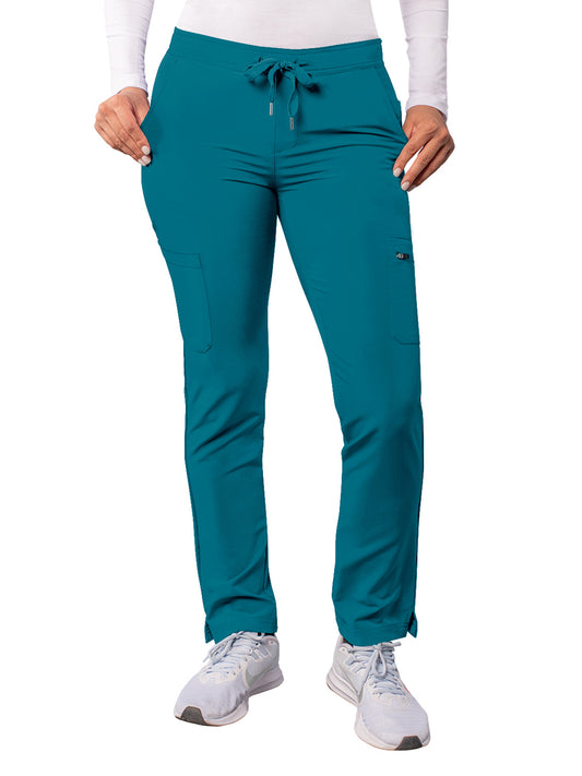 Women's Drawstring Cargo Pant - A6104 - Caribbean Blue