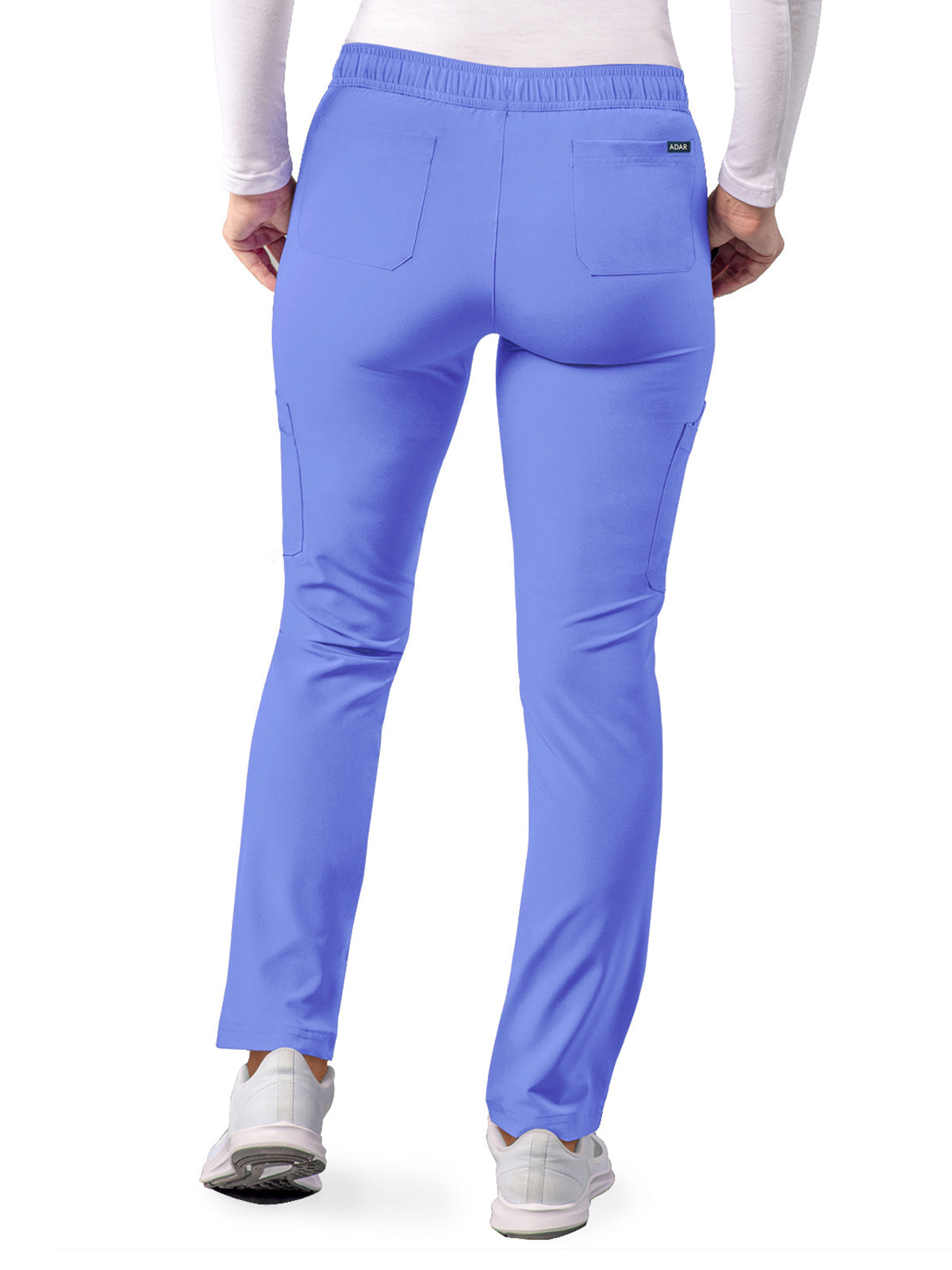 Women's Drawstring Cargo Pant - A6104 - Ceil Blue