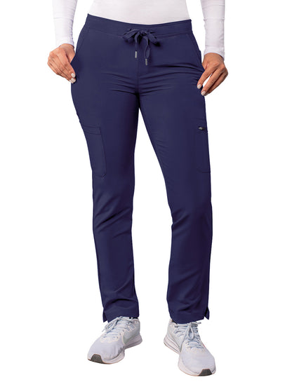 Women's Drawstring Cargo Pant - A6104 - Navy