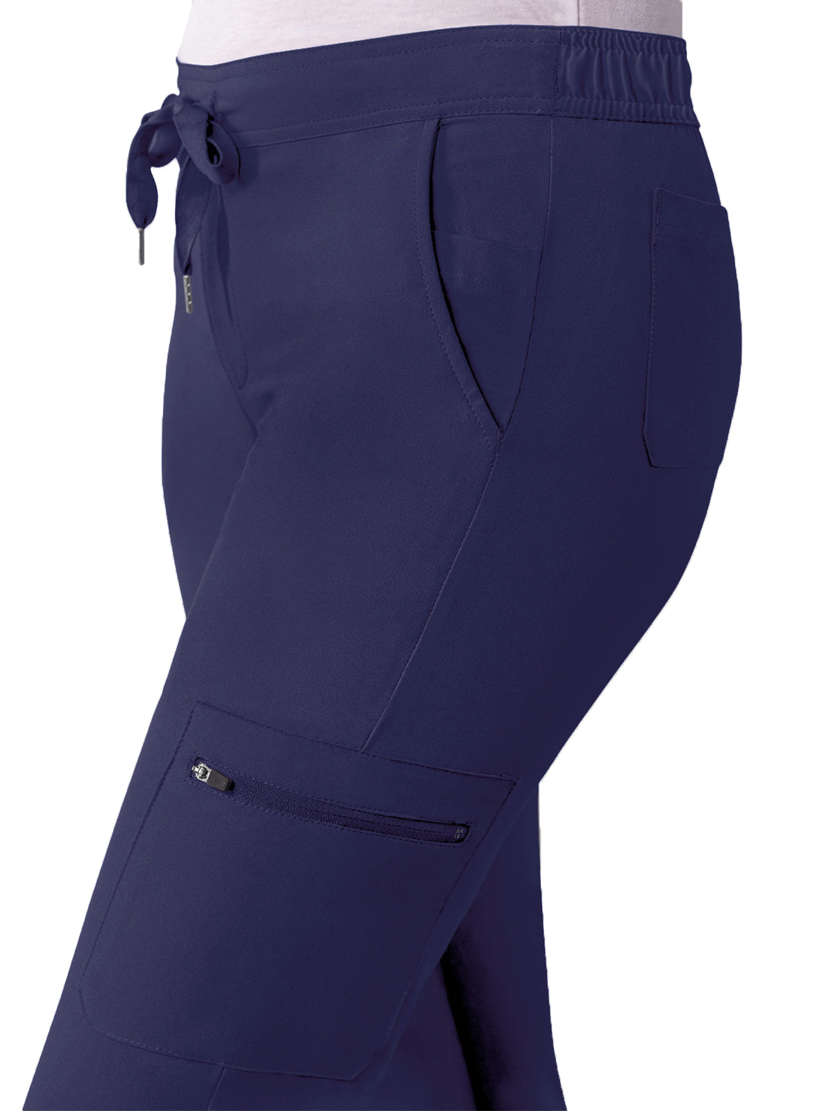 Women's Drawstring Cargo Pant - A6104 - Navy